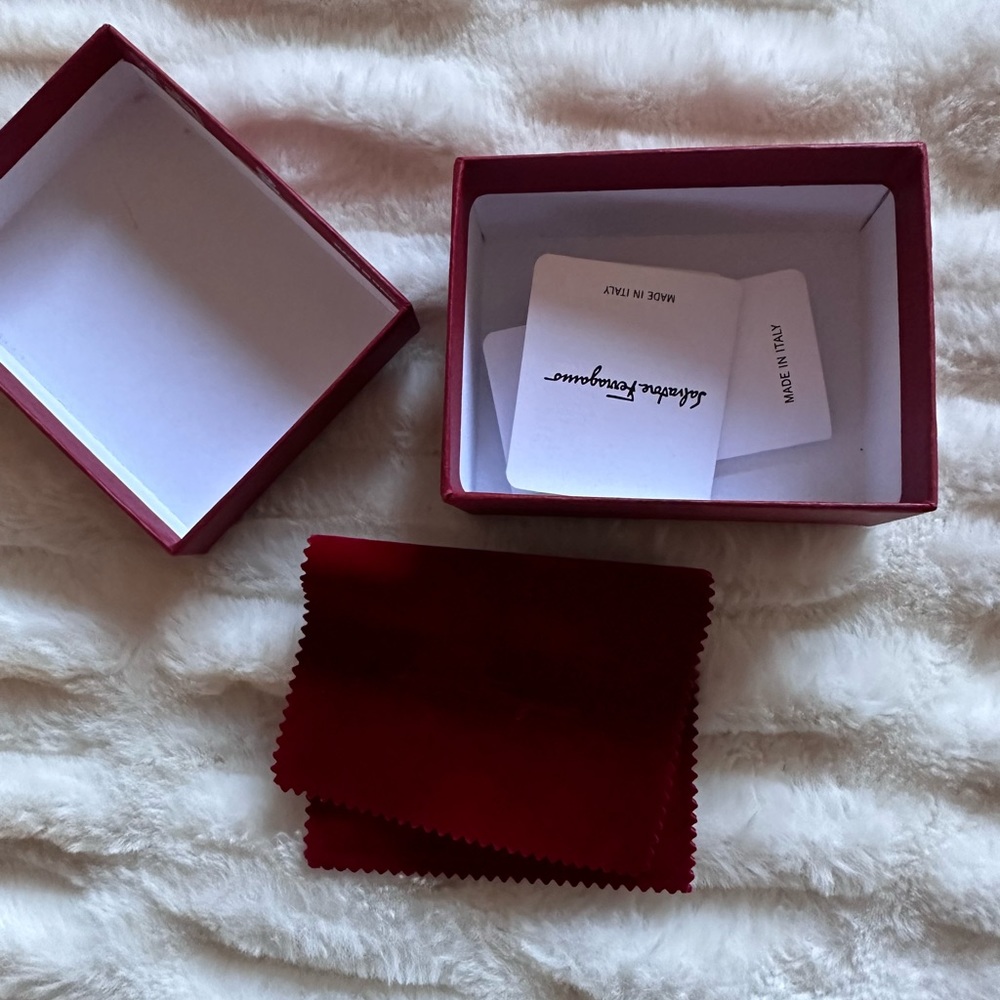 Salvatore Ferragamo Gancini Crystal Earrings - Picture 4 of 8